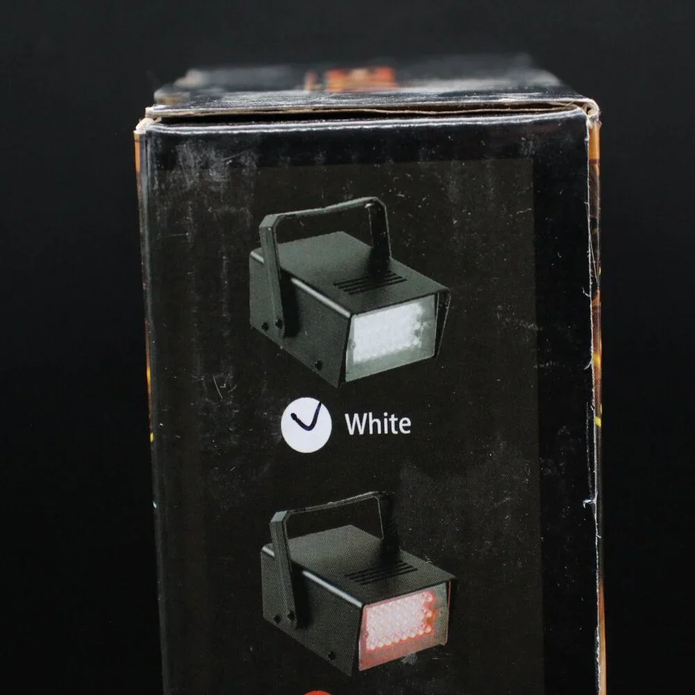 Mini LED Strobe Light White Color with 24 Super Bright LED Variable Speed